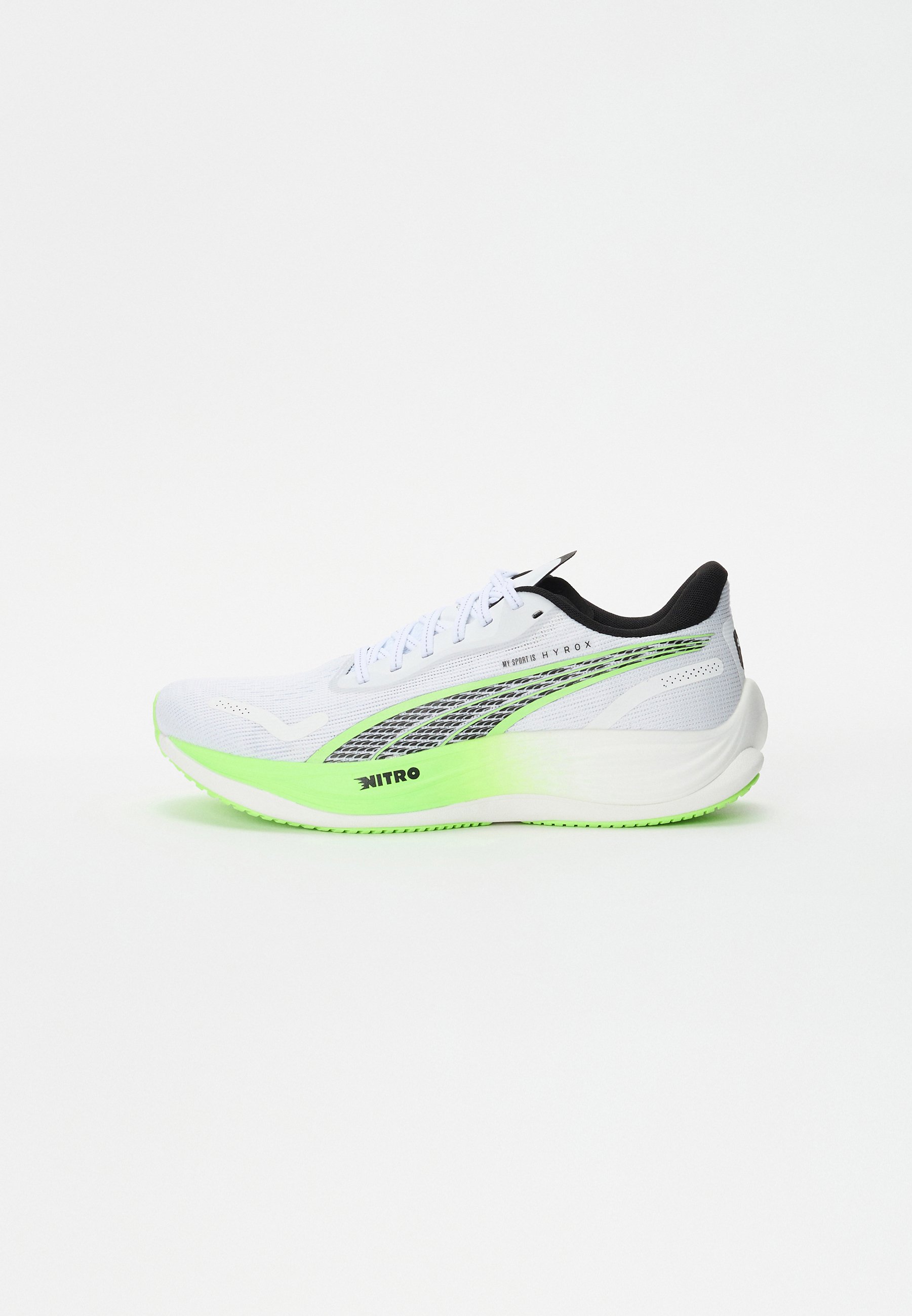 Puma VELOCITY NITRO 3 HYROX - Trainers - white/green glare