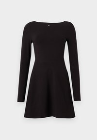 ESSENTIAL DRESS - Vestito di maglina - black