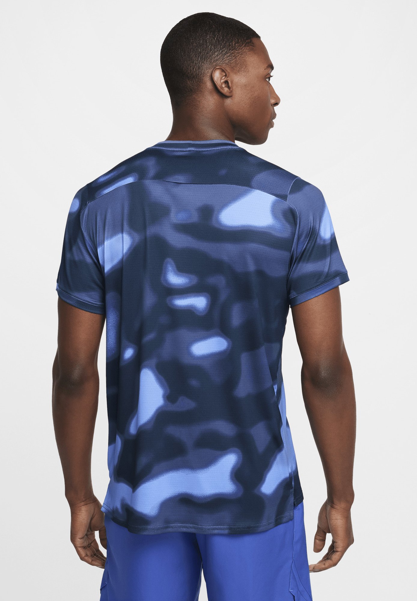 blue nike camo t shirt