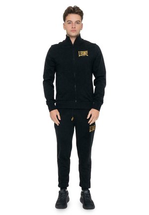 LEONE 1947, TRACKSUIT SET - Survêtement - black-light grey solid