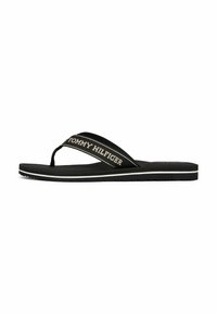 JACQUARD LOGO FINE CLEAT FLIP-FLOPS - Chanclas de dedo - black