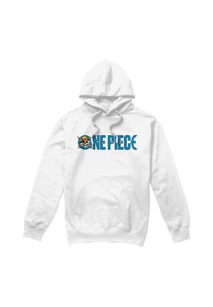 NETFLIX, ONE PIECE LUFFY JOLLY ROGER BLUE LOGO - Hoodie - white