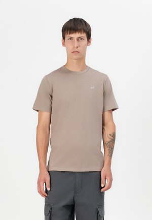 Hollister Co. ICON CREW - Camiseta básica - brown