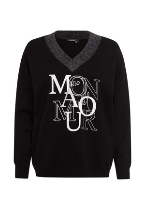 Strickpullover - black varied
