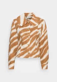 OLENAGZ SHORT - Casaco de verão - camel/white