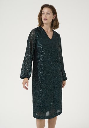 Cocktail dress / Party dress - dark green sequin