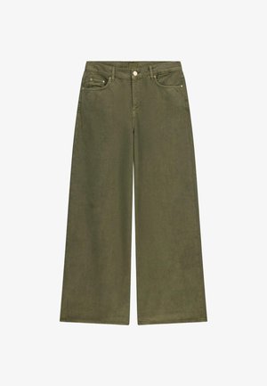 Guess, HOSE WIDE-LEG - Jean flare - olivgrün