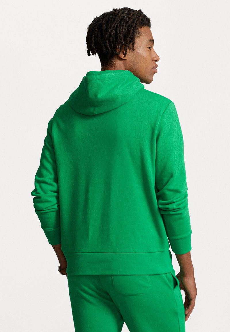 Polo Ralph Lauren LOGO-EMBROIDERED FLEECE HOODIE - Sweat à capuche -  primary green/vert - ZALANDO.FR