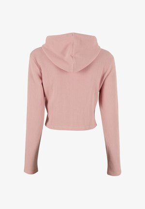 Karl Kani, SIGNATURE WAFFLE CROPPED ZIP HOODIE - Sweat zippé - rose