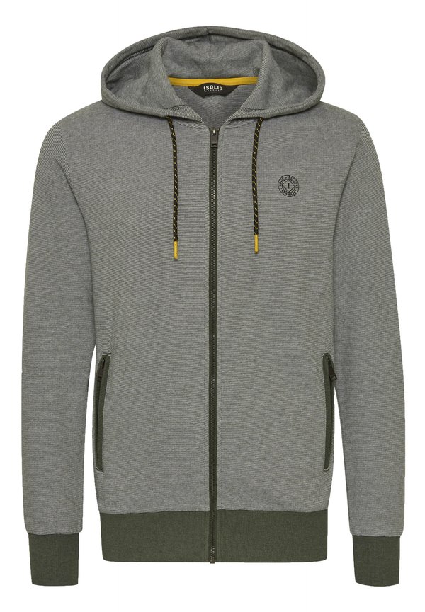 SDRafko - Zip-up sweatshirt - deep forest melange3