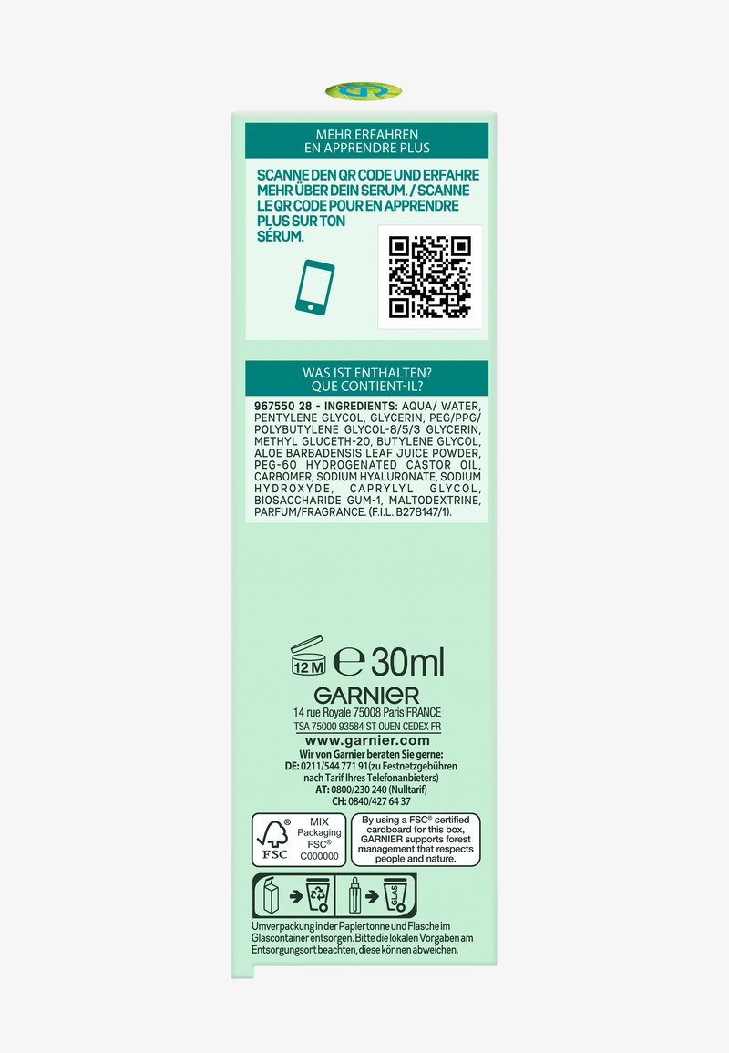 Garnier SKINACTIVE HYALURON ALOE SERUM - Serum - Zalando