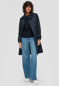 s.Oliver MIT WEITEN ÄRMELN - Strickpullover - navy