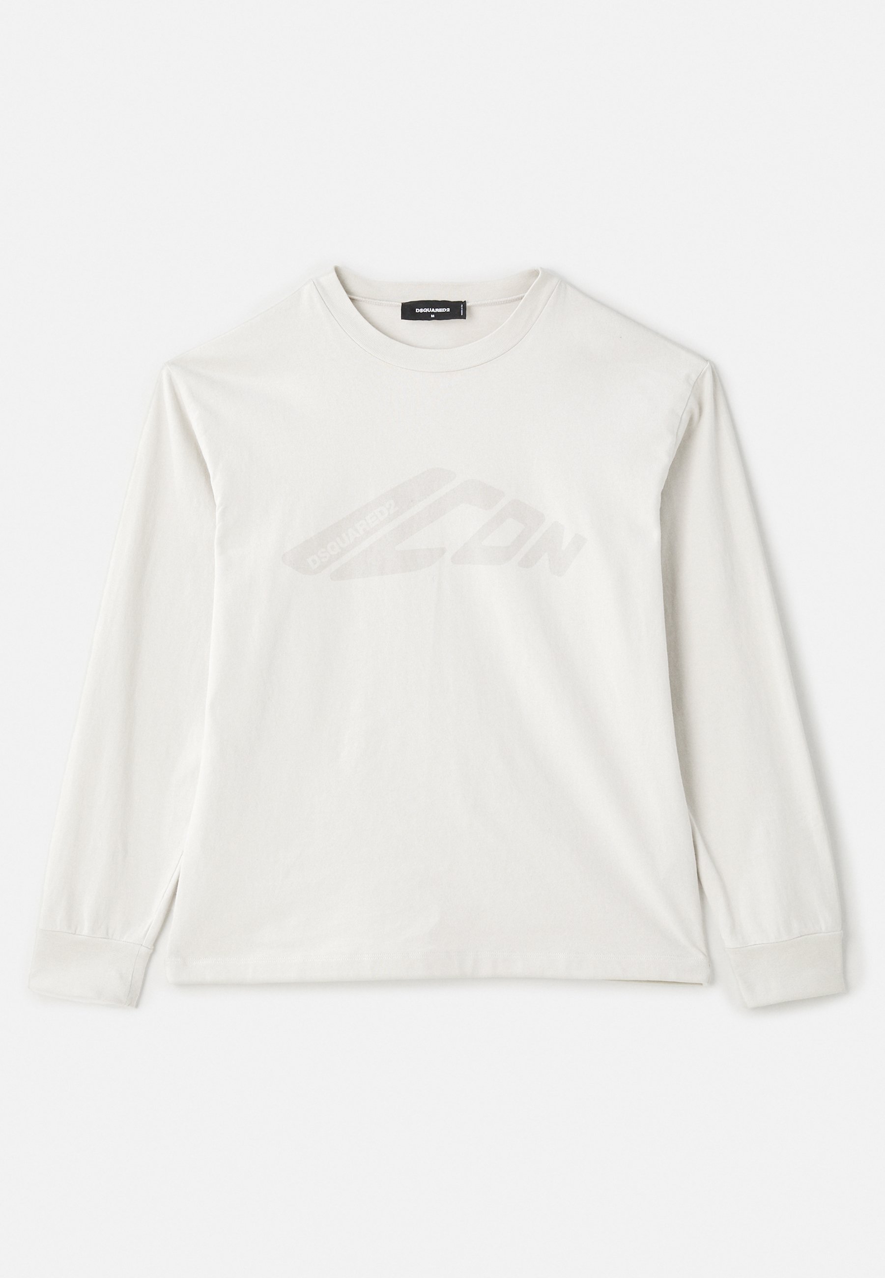 DSQUARED2 ICON LOOSE FIT TEE - Long sleeved top - offwhite/beige