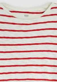 Levi's® MARGOT LONG SLEEVE TEE - Pitkähihainen paita - stripe scarlet