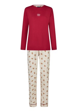CHRISTMAS SET - Pyjama - bordeaux  offwhite