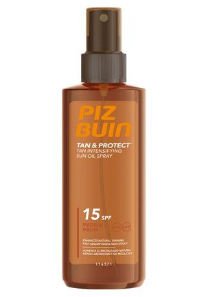 SONNENSCHUTZ TAN & PROTECT TAN INTENSIFYING SUN OIL SPRAY LSF 15 - Solcreme - weiß
