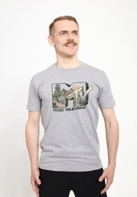 Henry Tiger MTV DESERT LOGO - Camiseta estampada - melange grey