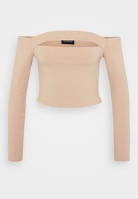 Topper langermet - taupe
