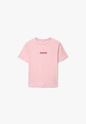 Calliope, T-SHIRT TINTA UNITA - T-shirt con stampa - rosa confetto
