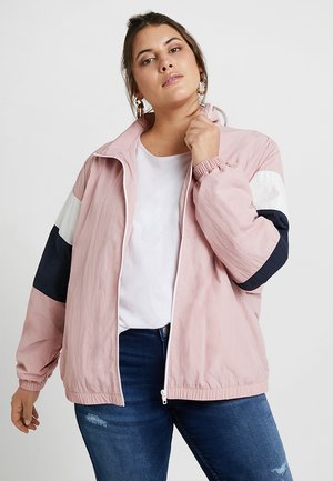 Urban Classics LADIESCRINKLE TRACK - Windbreaker - darkrose/navy/white