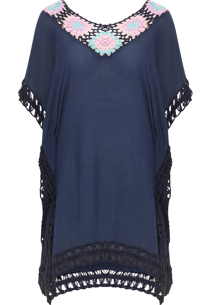 usha Poncho donkerblauw
