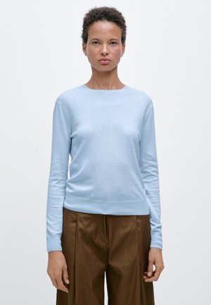 LONG SLEEVES WITH CREW NECK - Pullover - light blue
