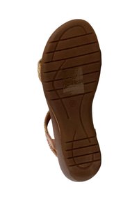 Divine Factory Sandalen met sleehak - champagne