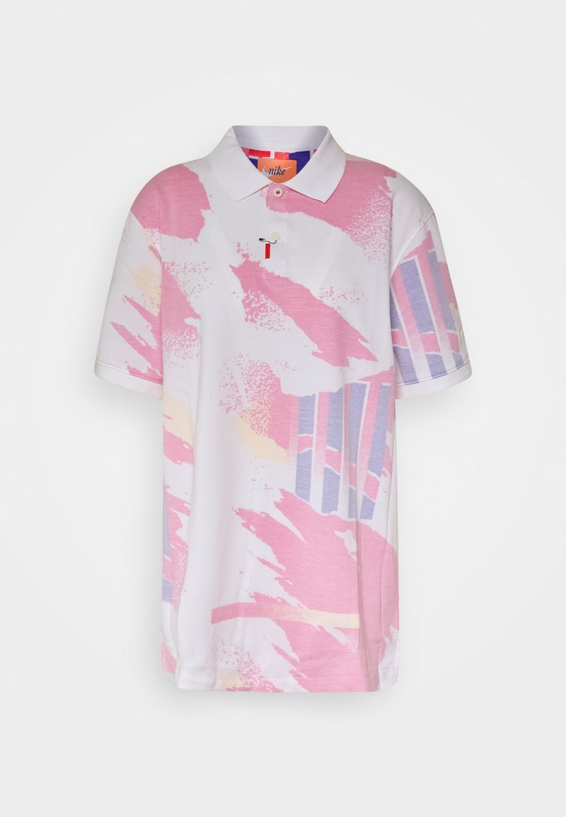Nike Performance Challenge Court Slim Polo Shirt White Solar Red Ultramarine Laser Orange Zalando De