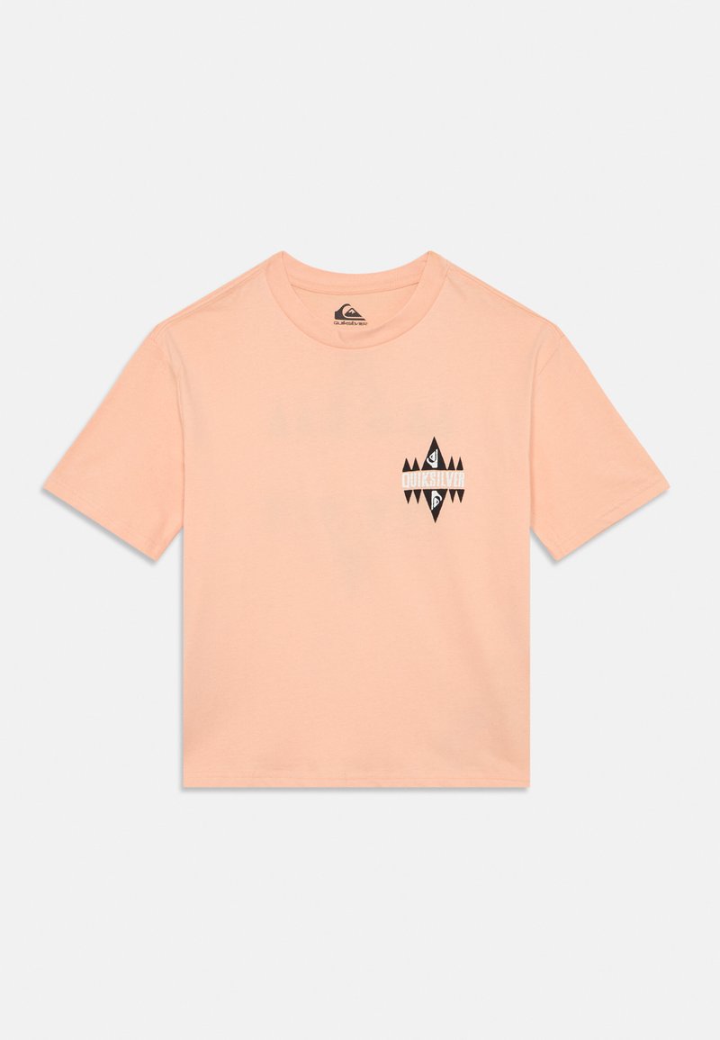 Quiksilver T-shirt print donkerroze