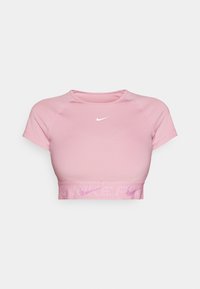 CROP  - Sports T-shirt - elemental pink/bold berry/white