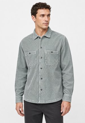Eight 2 Nine EINFARBIGES LANGARMHEMD KENTKRAGEN CORDMATERIAL MODISCH - Shirt - grün-