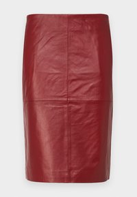 JAYAN - Leren rok - biking red