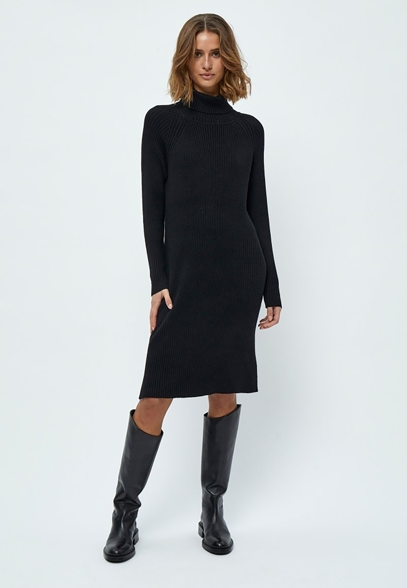 Minus MIAVA KNIT TURTLENECK DRESS Shift dress black Zalando.ie