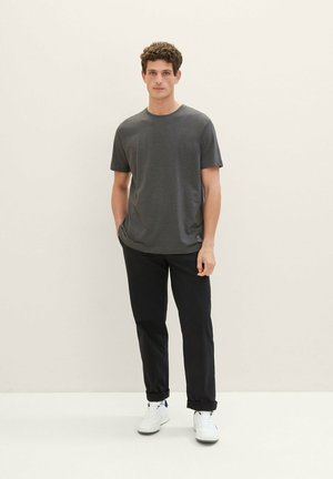 DOUBLEPACK T-SHIRTS - Basic póló - dark grey melange