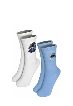 Disney, 2ER PACK LILO   STITCH SOCKEN SNEAKER STRÜMPFE - Socks - blau weiß