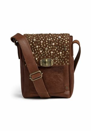 MOBILE - Cross body bag -  vintage cognac