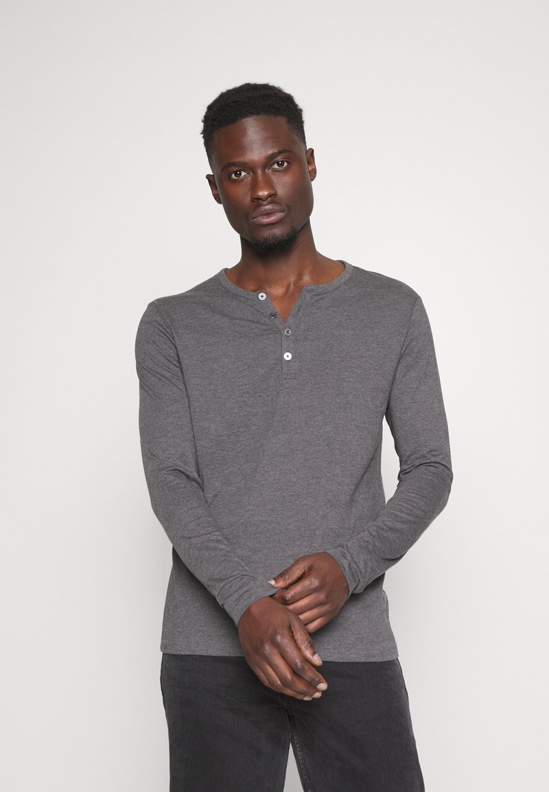 Pier One - Langarmshirt - dark grey melange, Vergrößern