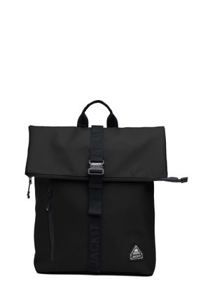 ROLL TOP UNISEX BACKPACK BADGE EDITION - Zaino - BLACK