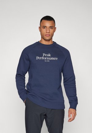 Peak Performance ORIGINAL CREW-BLACK-OFFWHITE - Sweatshirt - blue shadow/offwhite