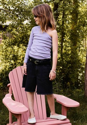 Name it WIDE - Pantaloni scurți din denim - black denim