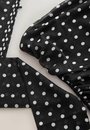 Next, Top - black polka dot