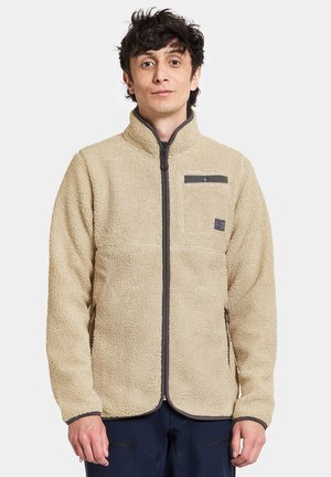 Didriksons PHOENIX USX FULLZIP - Fleecetakki - clay beige