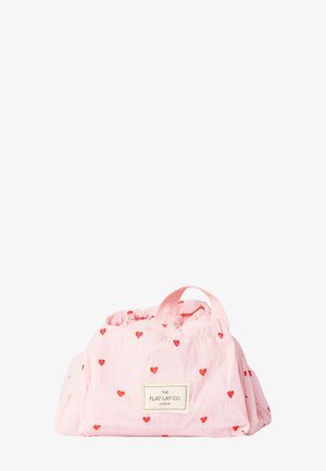 THE FLAT LAY CO. DRAWSTRING MAKEUP BAG - Toilettas - sweet pink hearts parachute