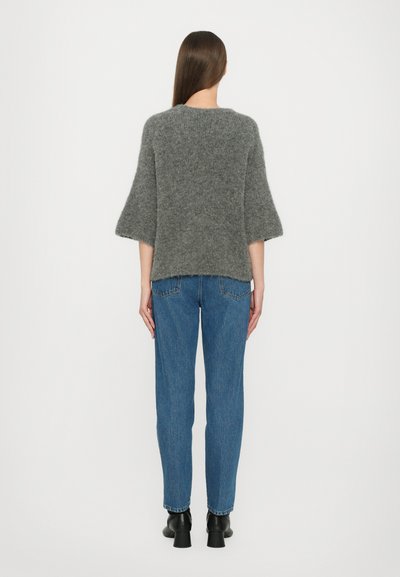 CLOSED CREW SHORT SLEEVE - Strickpullover - dark grey