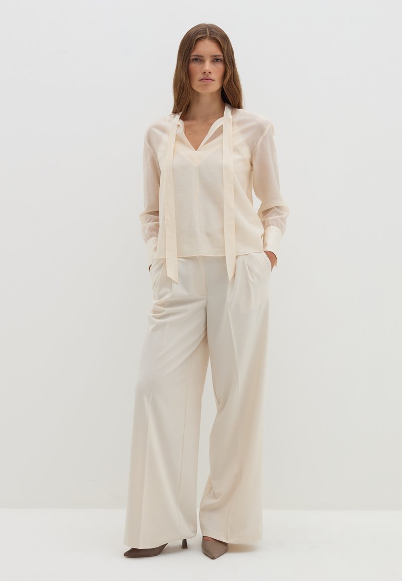 Stefanel Blouse wit Stefanel Blouse wit