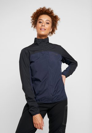 EMPIRE RAIN - Waterproof jacket - black/blaze