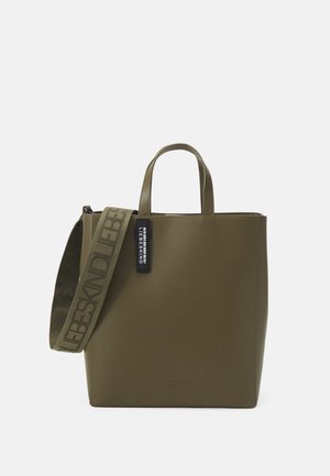 PAPER BAG TOTE M - Handbag - olive paste