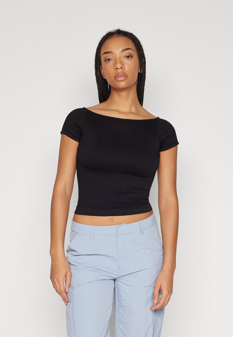 BDG Urban Outfitters ALICIA BACKLESS  - Marškinėliai su spaudiniu - black (as sample)