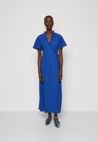 Vero Moda Tall - VMHAYA WRAP DRESS - Maksikleit - mazarine blue Väikepilt 1