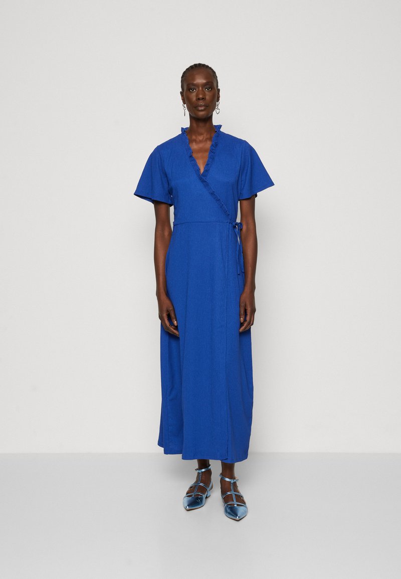 Vero Moda Tall - VMHAYA WRAP DRESS - Maksikleit - mazarine blue, Suurenda